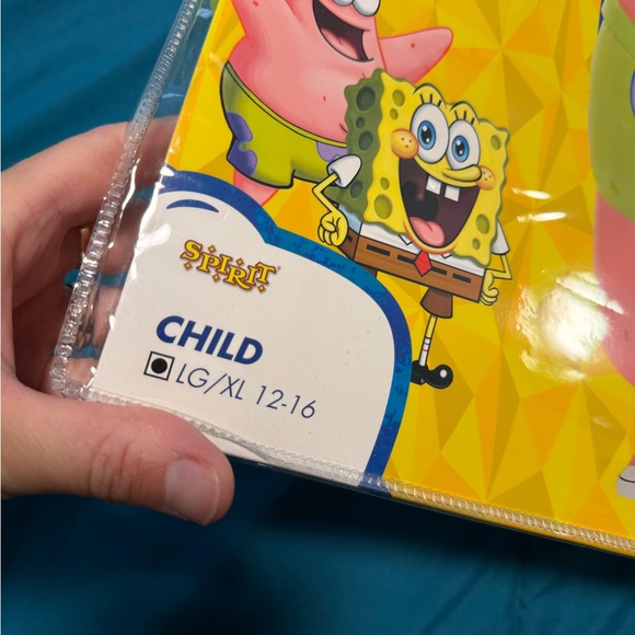 Kids SpongeBob SquarePants Patrick inflatable costume L/XL 12/16 - Picture 2 of 5
